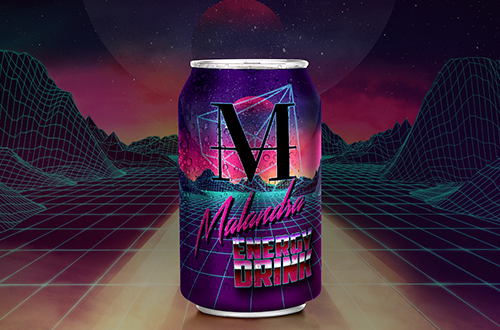 Logo energy drink Malandra